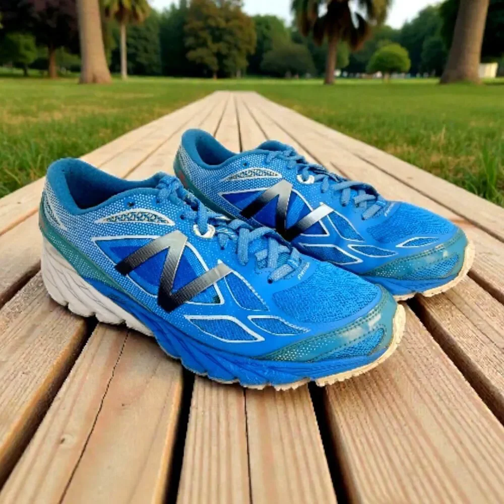 New Balance 870 Women's Carribean Blue & Silver Running Sneakers - Size 10B